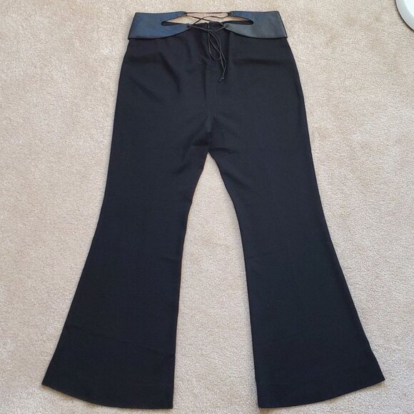 Escada Loose Leg Black Wool Trousers. Size 40 - Picture 2 of 8